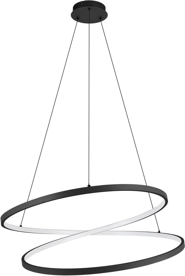 Eglo ruotale hanglamp - led - ø 70 cm - zwart wit