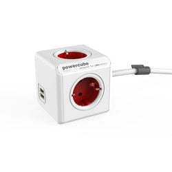Strømskinne allocacoc powercube hvid rød