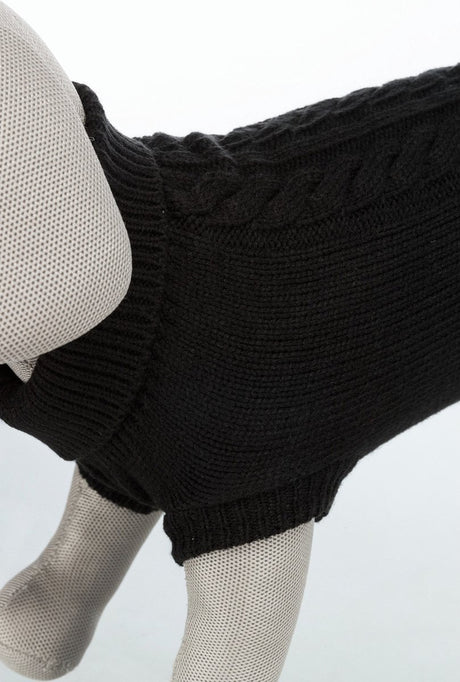 Trixie hundesweater kenton sort - hundetøj - 55 cm