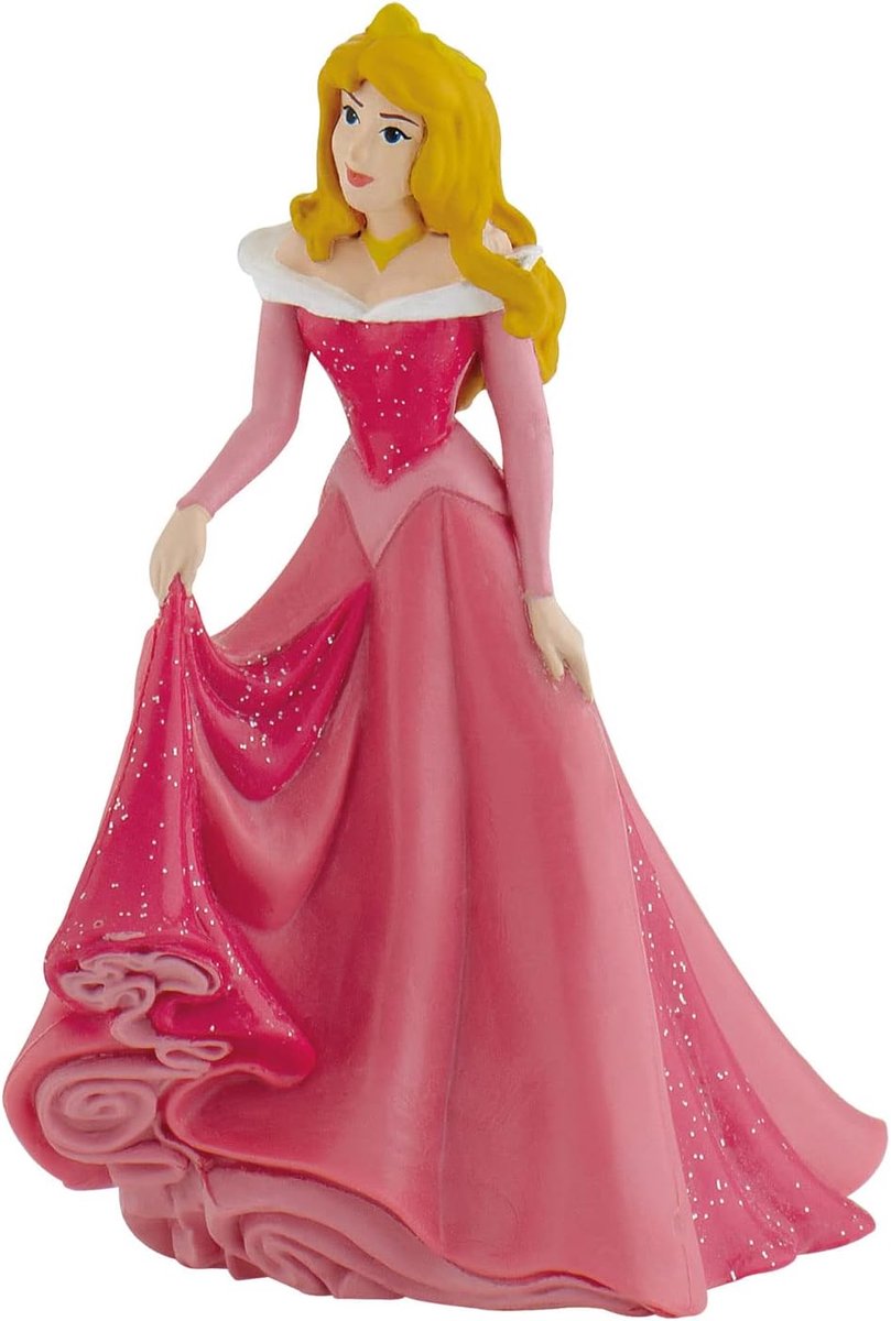 Bullyland 12843 – Disney prinsesse Aurora legetøjsfigur fra Sleeping Beauty – naturtro og detaljeret design – ideel som kagefigur, samlerobjekt eller eventyrgave til børn fra 3 år og ældre