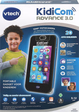 Vtech Kidicom advance 3.0 telefon - interaktiv børnemobil med kamera - pædagogisk legetøj - fra 5 år - blå