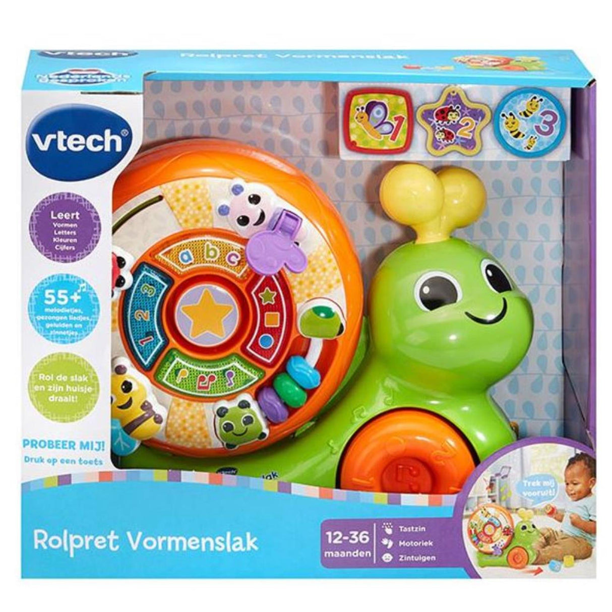 Vtech rulle sjov form snegl rulle sjov form snegl