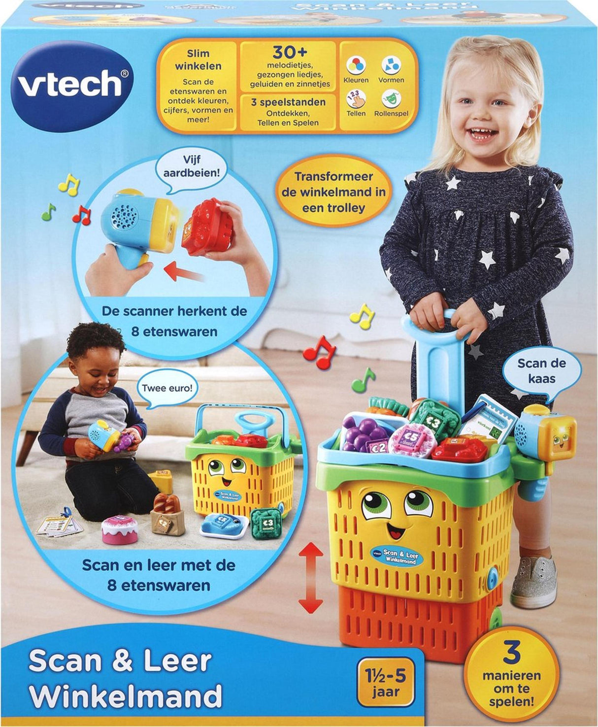 Vtech scan læder indkøbskurv