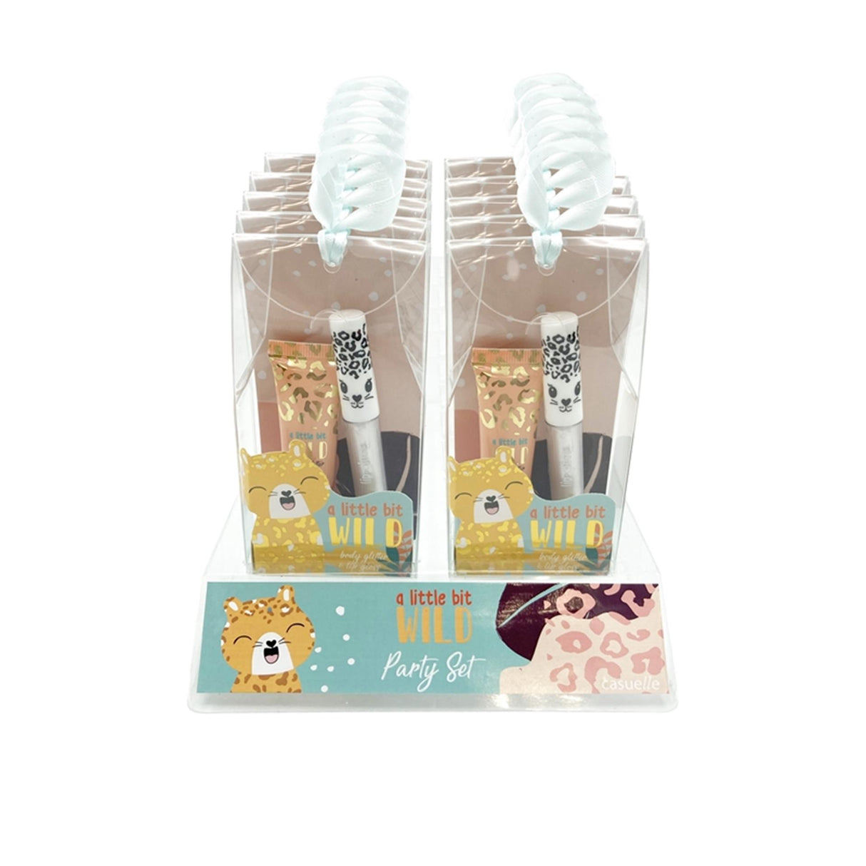 Casuelle gavesæt bodyglitter og lipgloss