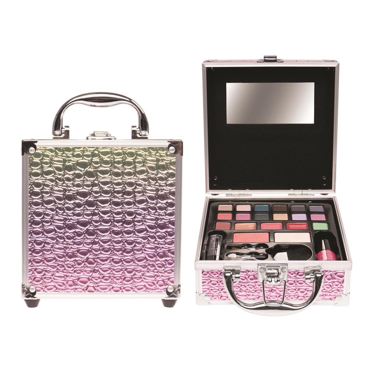 Casuelle make-up etui regnbue glitter