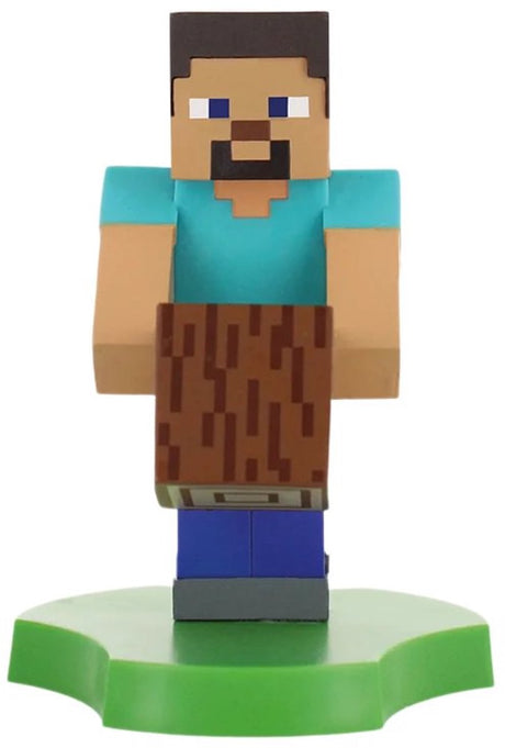 Cableguys minecraft - steve - figurine standaard voor telefoon | oplaadcase (cable guys mini)