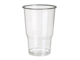 Papstar 25 drikkekopper pla pure 250ml ã˜7,8x11cm krystalklar med skumhoved