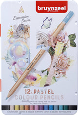 Bruynzeel udtryk farveblyanter pastel nuancer tin 12