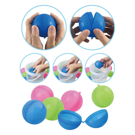 Playfun genopfyldelige vandbolde, 6 stk.
