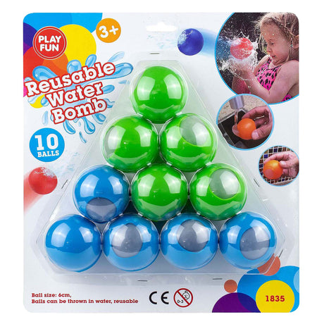 Playfun genanvendelige vandbolde, 10 stk.