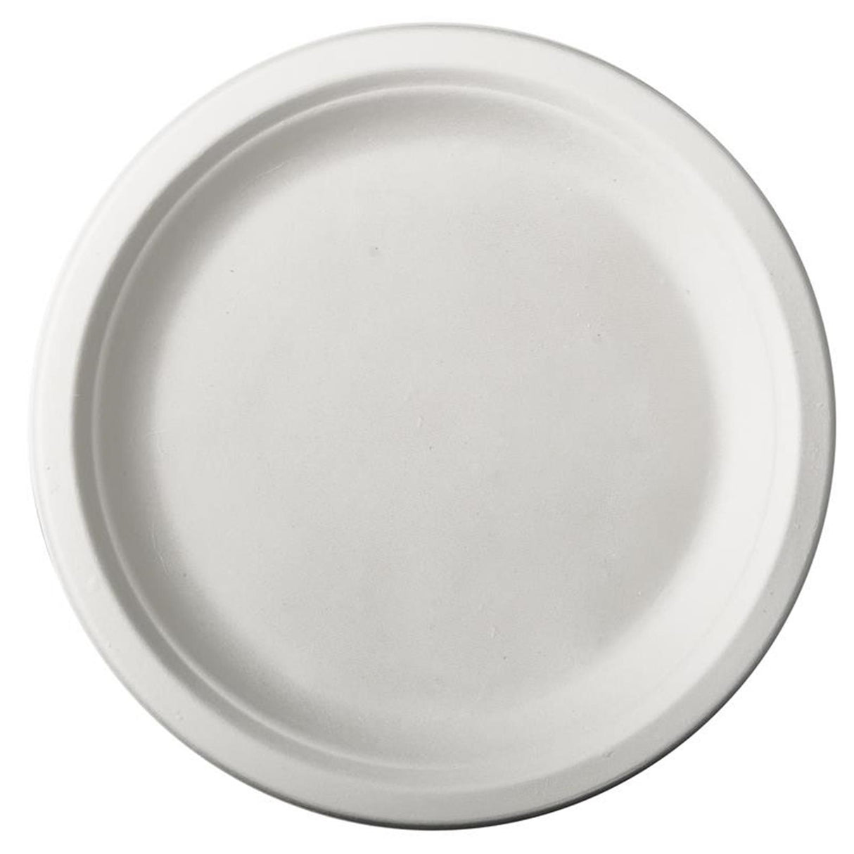 Papstar 12 plader sukkerrør ren dia.23cm hvid