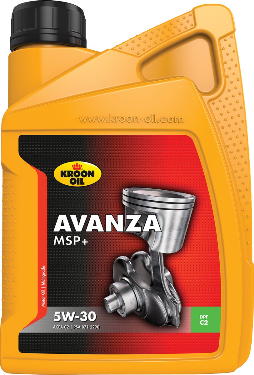 Kroon-olie avanza msp+ 5w-30 - 36702 | 1 l flaskebeholder