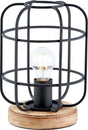 Brilliant gwen - bordlampe - e27 max 1x40w - sort træ
