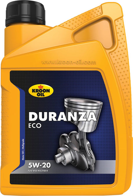 Kroon-olie duranza øko - syntetisk motorolie - 5w-20 - 1 liter - gennemsigtig