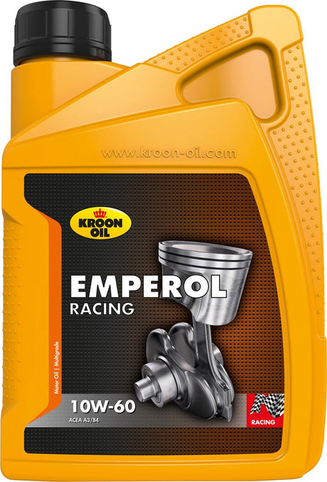 Kroon-olie emperol racing - 10w-60 motorolie - fuldsyntetisk - 1 liter - gennemsigtig