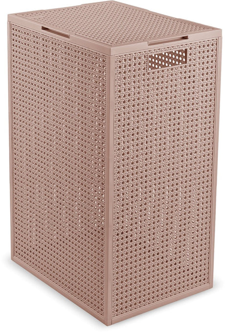Curver kaya vasketøjskurv med låg - 60l - 38x29x58,5 cm - varm taupe