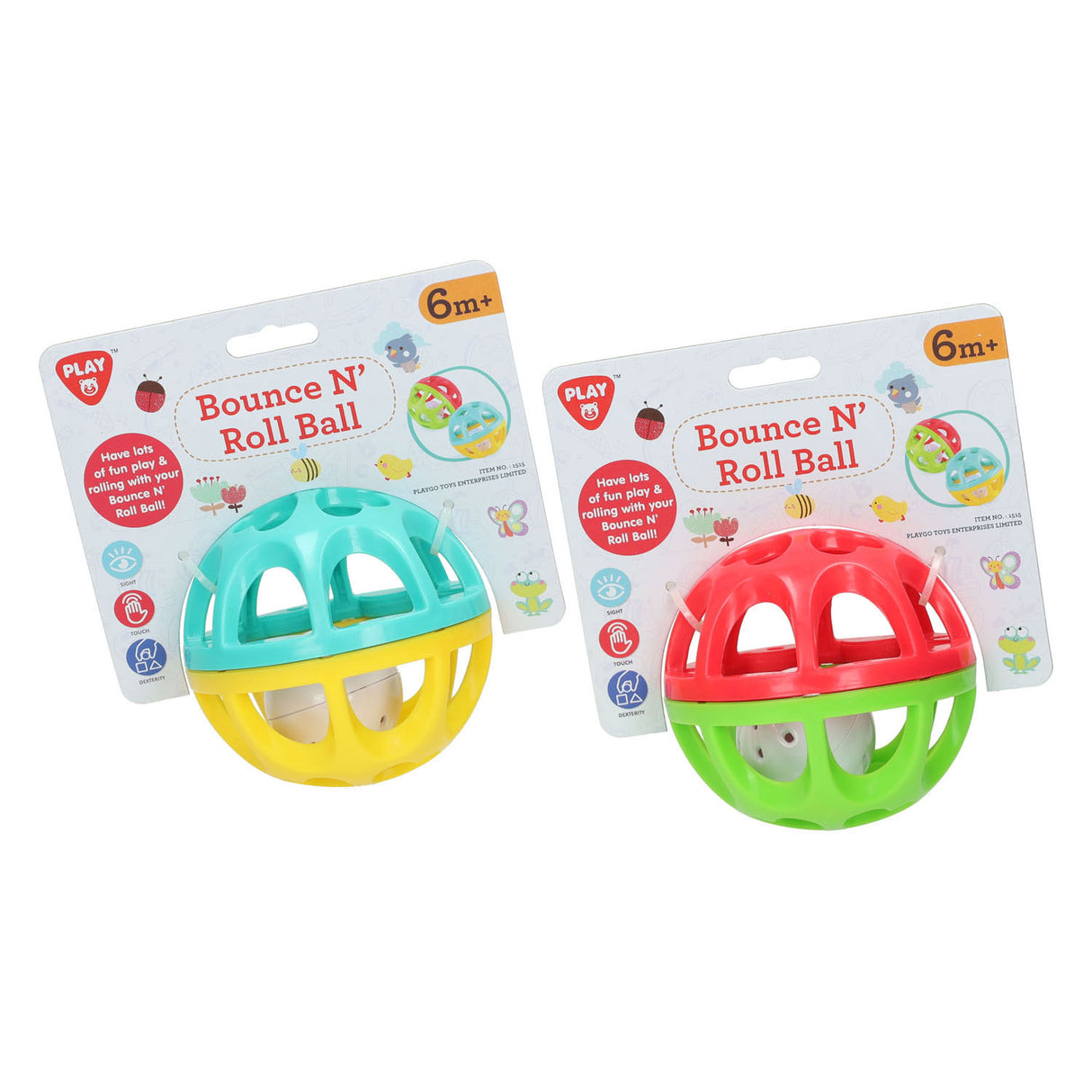 Playgo hoppende og spille bold - fleksibel plast med lyd