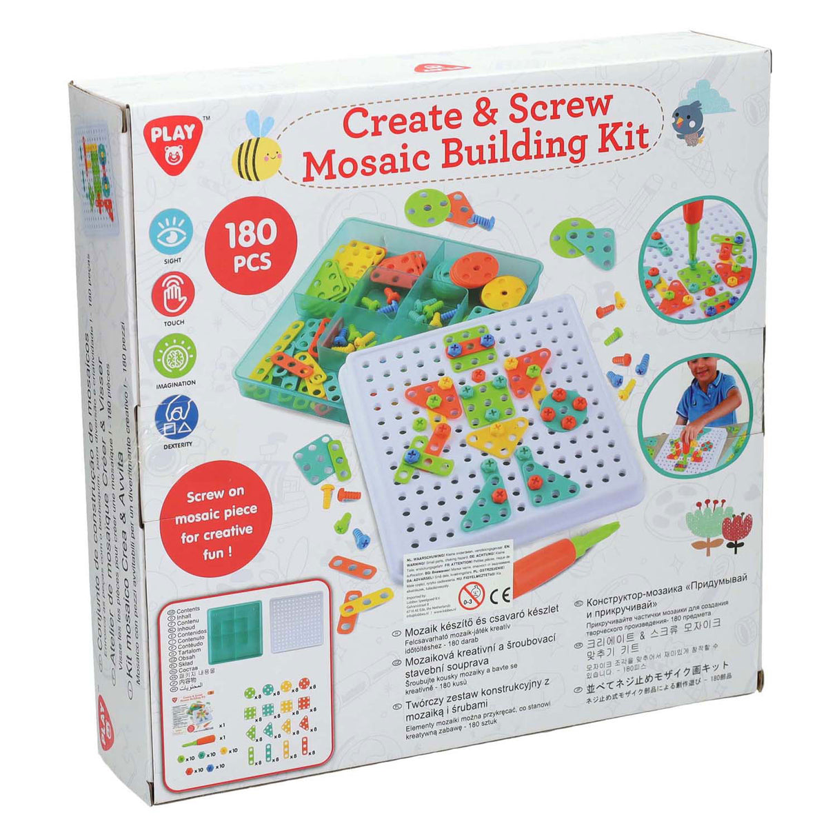 Playgo byggesæt mosaik - 180 stk.