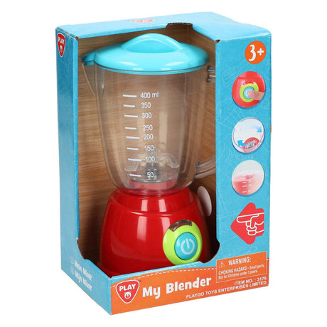 Playgo legetøjsblender med lys og frugttilbehør - køkkenlegetøj.