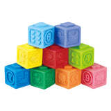 Playgo stabelbare taktile blokke - 9 stk.