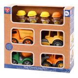 Playgo mini byggevogne med figurlegesæt - 8 stk.