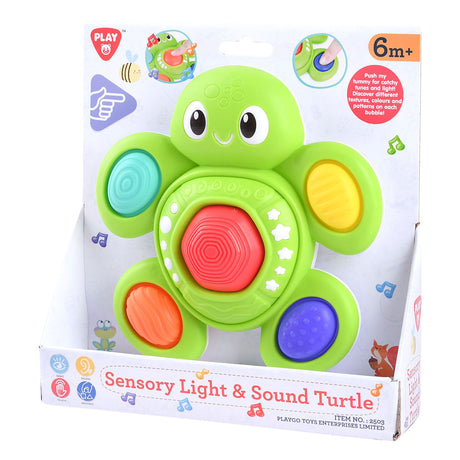 Playgo baby sanseskildpadde med lys og lyd