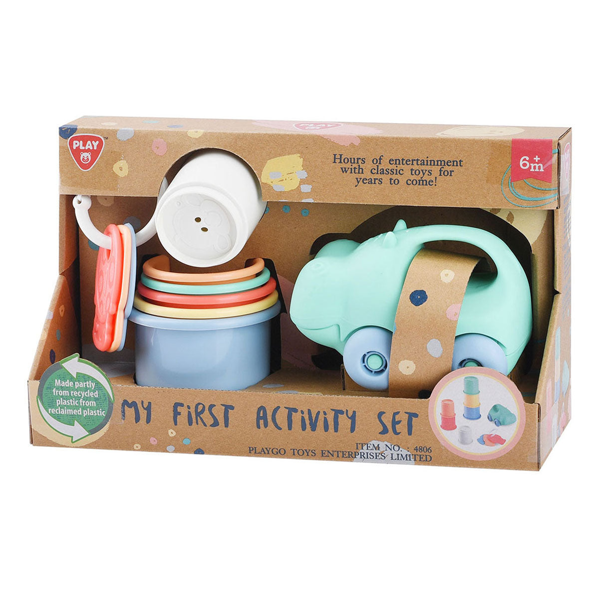 Playgo mit første babyaktivitetslegesæt - 8 stk.
