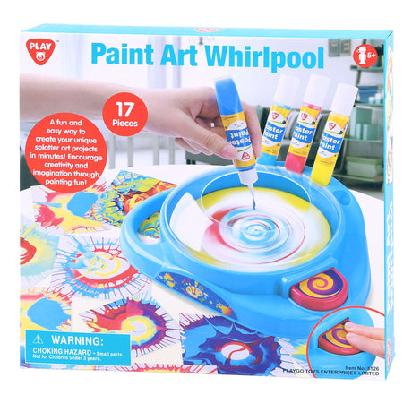 Playgo paint art roterende ur malingssæt - 17 stk.