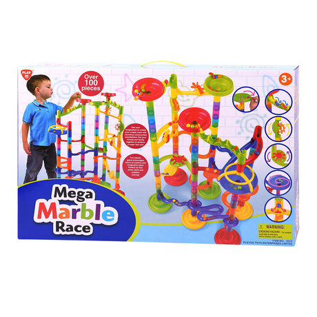 Playgo play marble track mega race, 100 pcs.