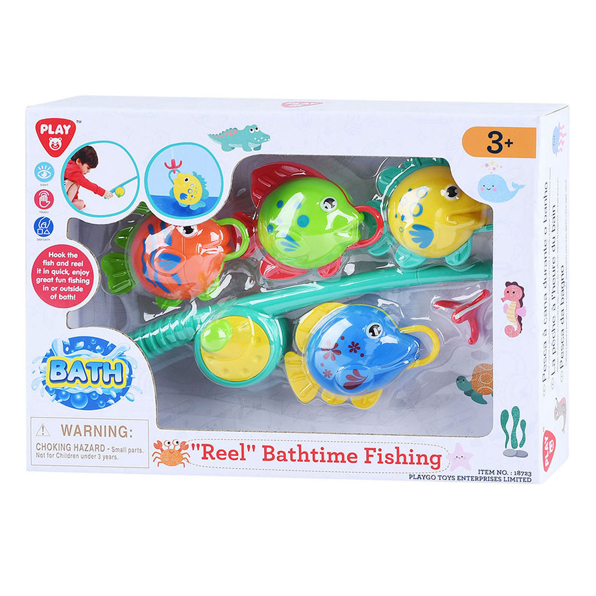 Playgo fiskespil fang fisken, 5 dele.