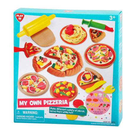 Playgo mit eget pizzeria lersæt - 4 lerpotter