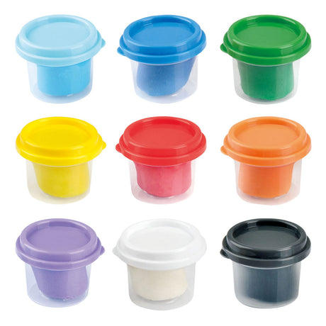 Playgo lersæt 9 farver - 9x56gram