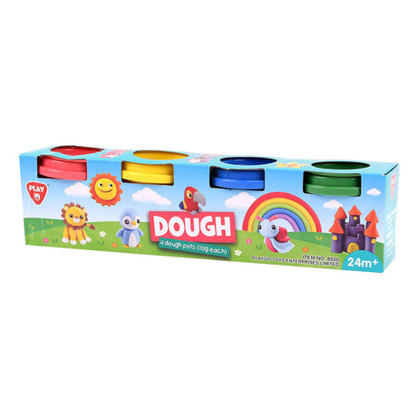 Playgo lersæt 4 farver - 4x56gram