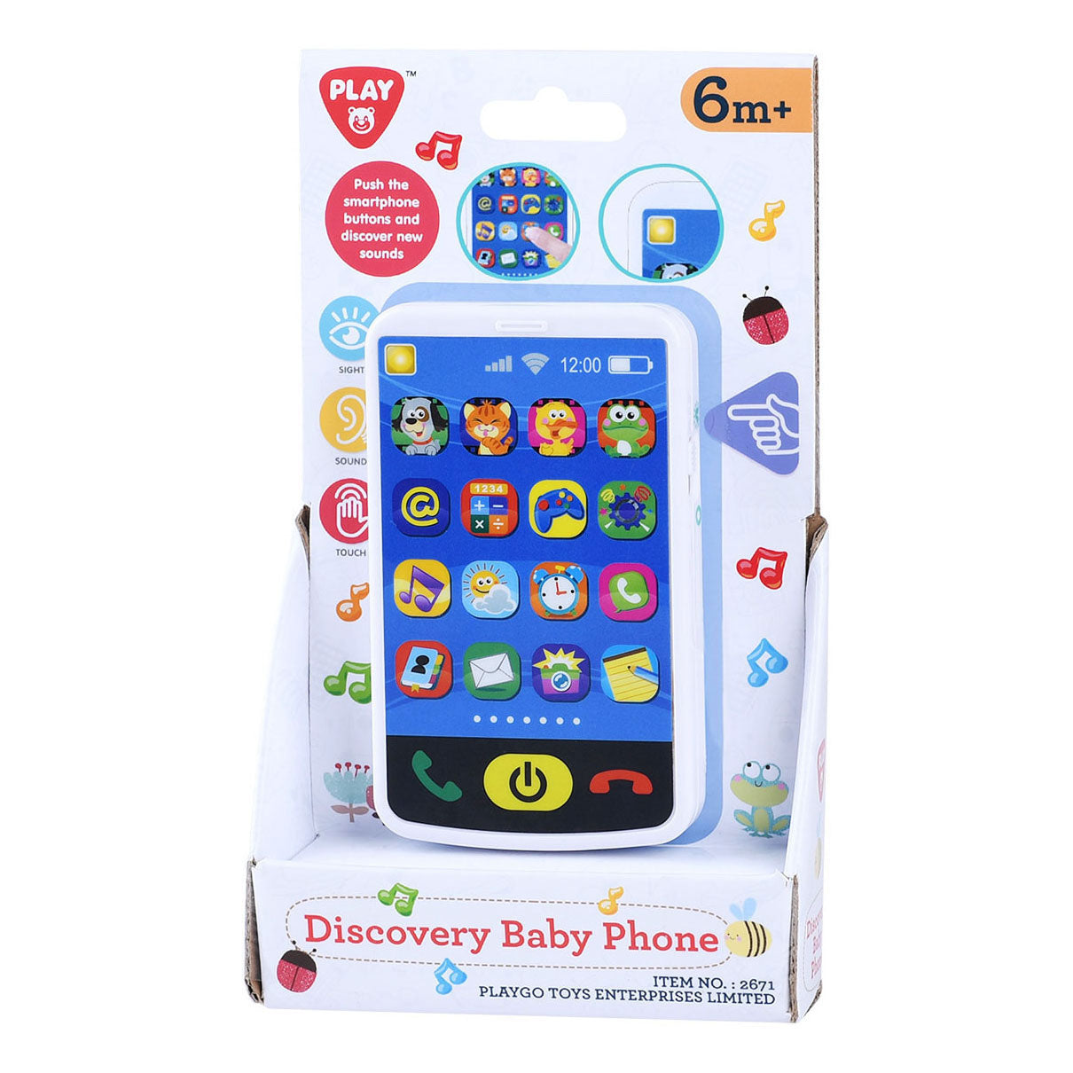 Playgo baby smartphone legetøj med lyd og lys til børn.