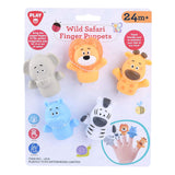 Playgo fingerdukker vild safari - 5 stk.