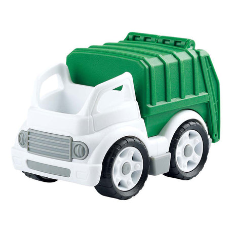 Playgo biobaseret skraldebil hvid grøn - 15cm