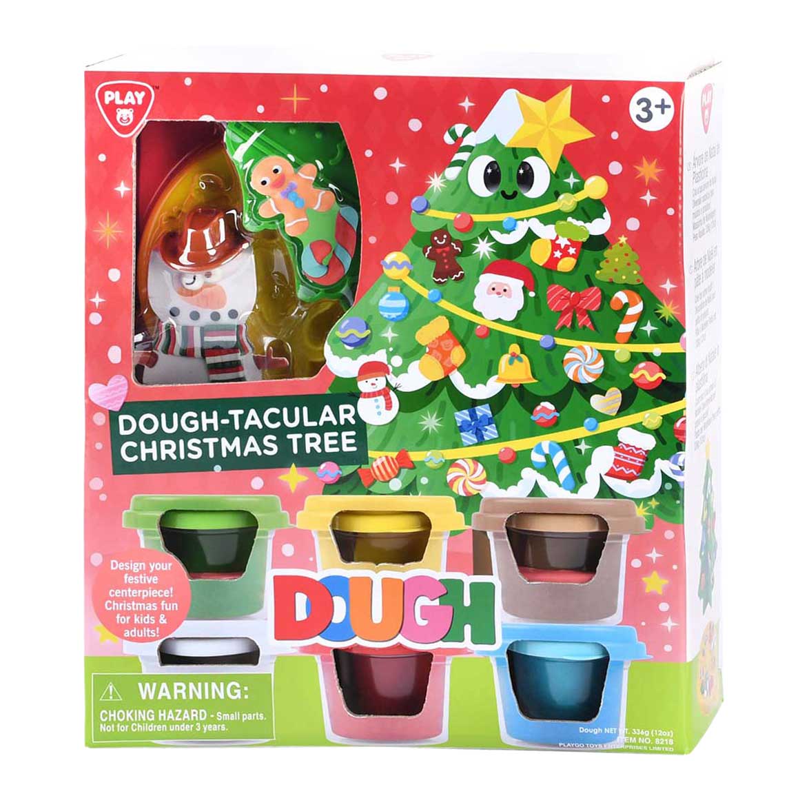 Playgo juletræs lersæt - 6 lerpotter