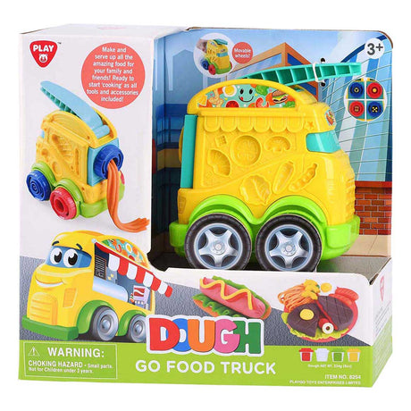 Playgo food truck lersæt - 4 lerpotter