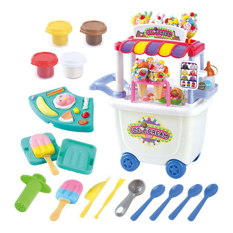 Playgo isbil lersæt - 4 lerpotter