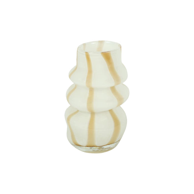 Countryfield vase sød rib s hvidt glas ã˜15,5xh24cm
