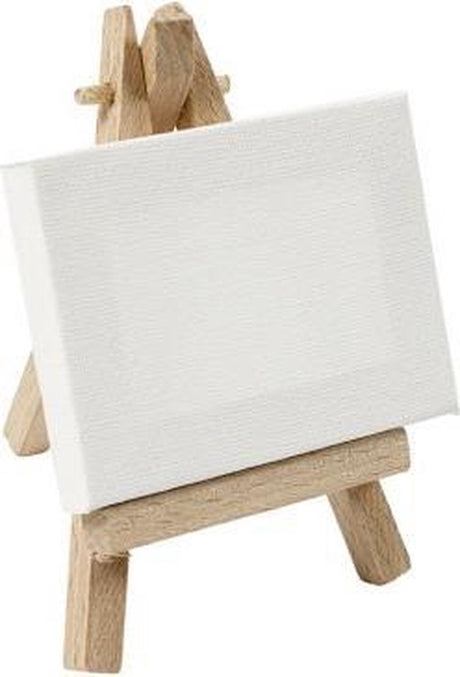 Creativ company opspændt lærred, størrelse 8x6x1 cm, hvid, 1 stk