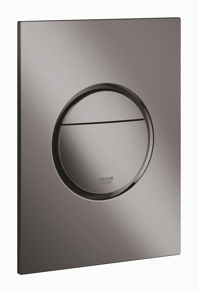 Grohe nova cosmopolitan s kontrolpanel toilet - lodret - dobbeltskyl - øko - hård grafit (blank antracit) - slank størrelse
