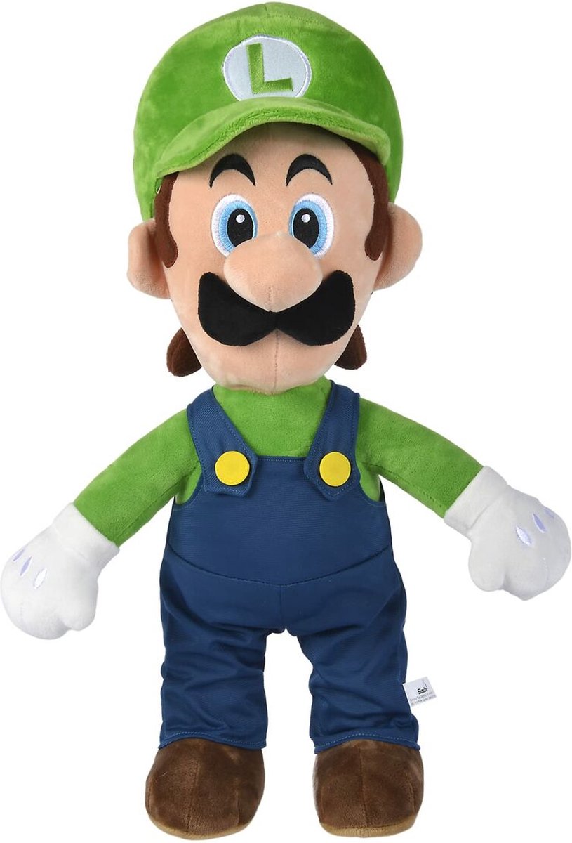 Nicotoy krammetøj super Mario Luigi blågrøn 50 cm