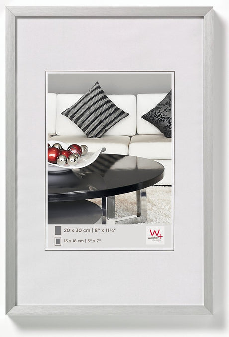 Walther stol - fotoramme - fotostørrelse 20x30 cm - sølv