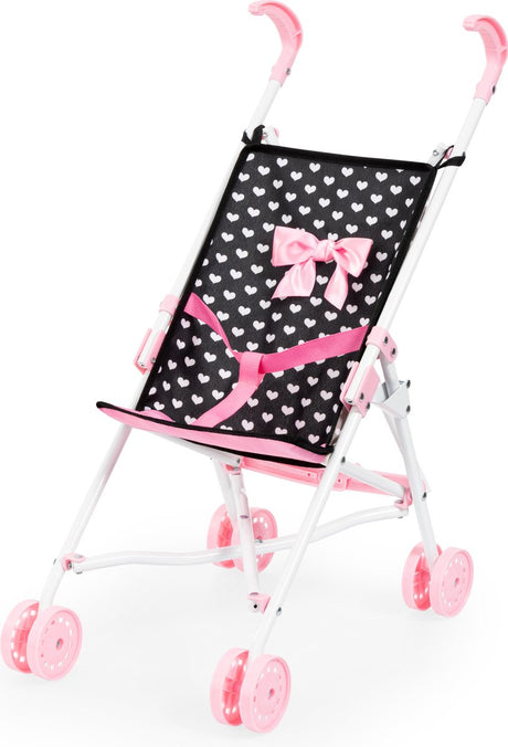 Bayer design - dukkevogn i sort, hvid og pink
