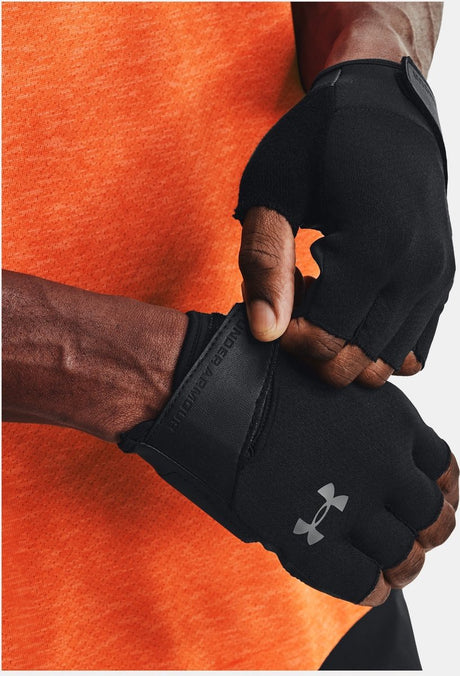 Under armour m træningshandsker-blk herre sportshandsker - sorte - pitch grey