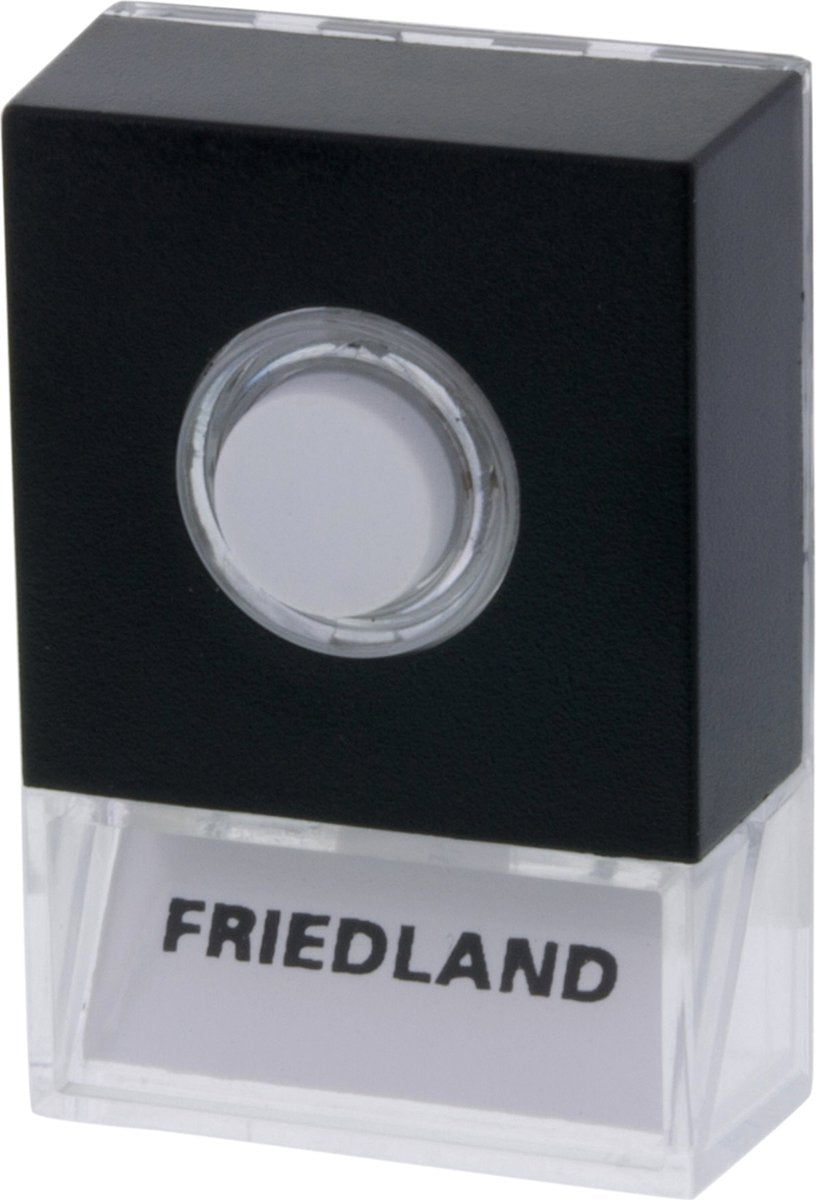 Honeywell friedland, klokketrykknap, pushlite sort