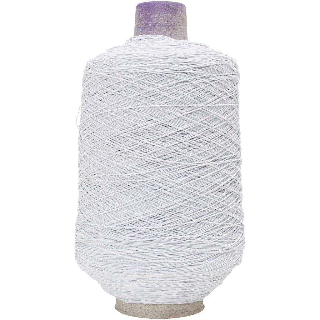 Https: www.cchobby.nl tynd-rund-elastisk-garn-hvid-1500-m-1-rulle