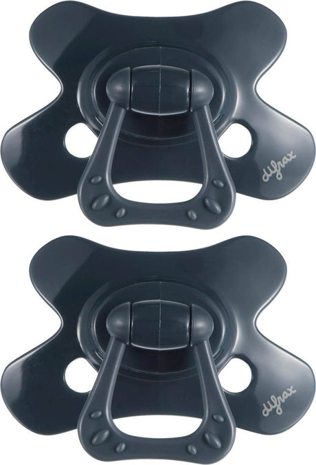 Difrax fopspeen natural - 18+ maanden - donkerblauw - 2 stuks