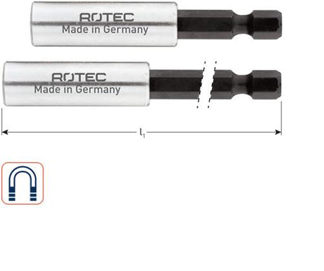 Rotec bitholder magnet e6,3x150mm c-ring